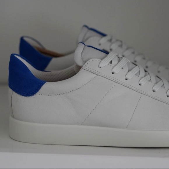 Mens Sneakers Athletic Shoes ECCO Street Lite Sneaker Leather White 9 9.5 EU 43 - Picture 1 of 5